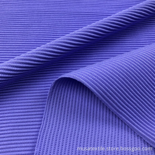 Lycra 4 -Wege Stretch Stretch gestrickt geripptes Schwimmstoff